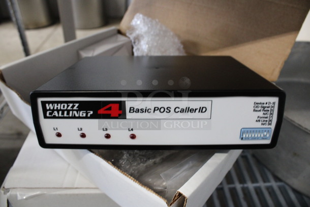 3 BRAND NEW IN BOX! Whozz Calling Basic POS Caller ID. 8x6x2. 3 SE-S700