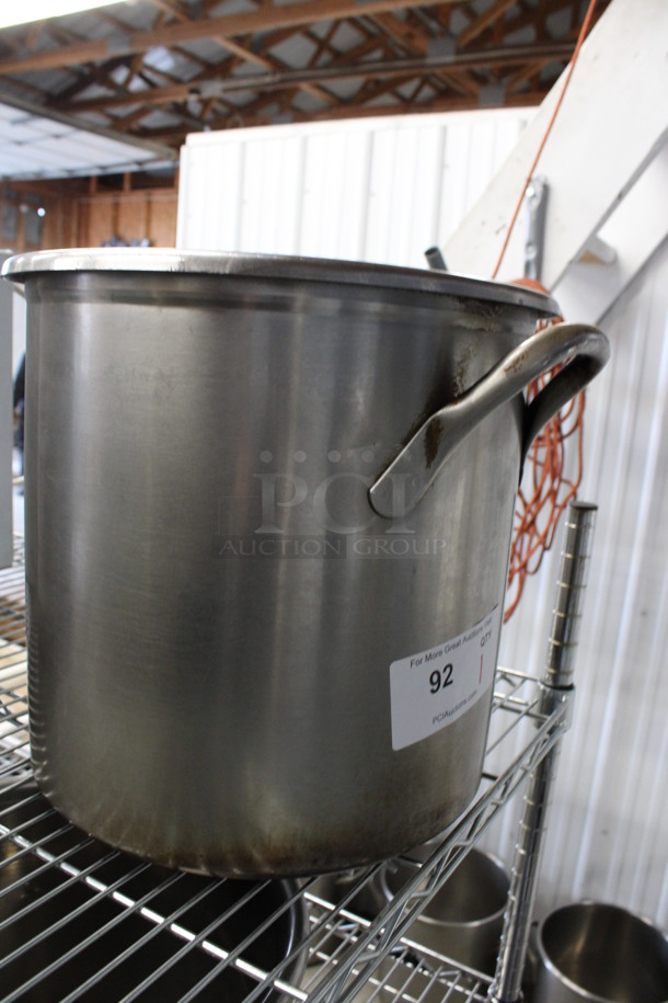 Stainless Steel Stock Pot. 13x15x12 - Image 2 of 3