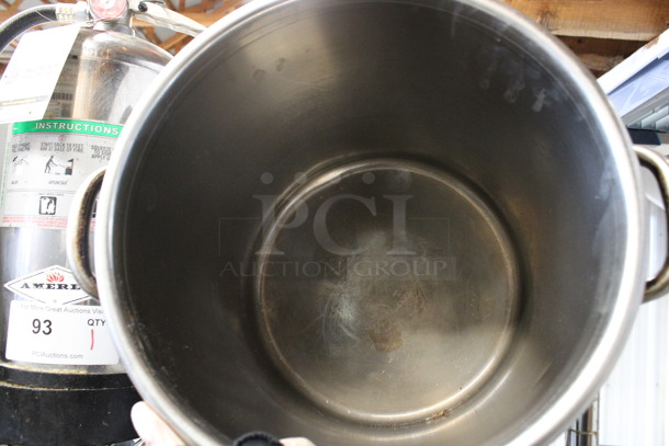 Stainless Steel Stock Pot. 13x15x12 - Image 3 of 3