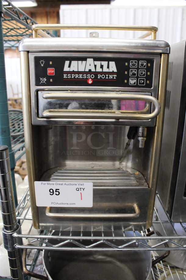 LavAzza Stainless Steel Commercial Countertop Espresso Machine w/ Steam Wand. 9x12x14