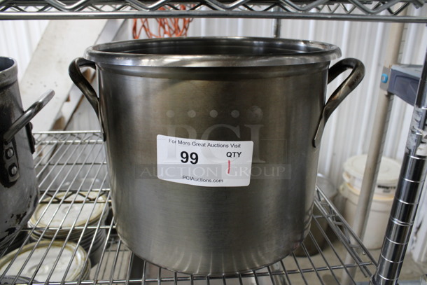 Stainless Steel Stock Pot. 15x13x11