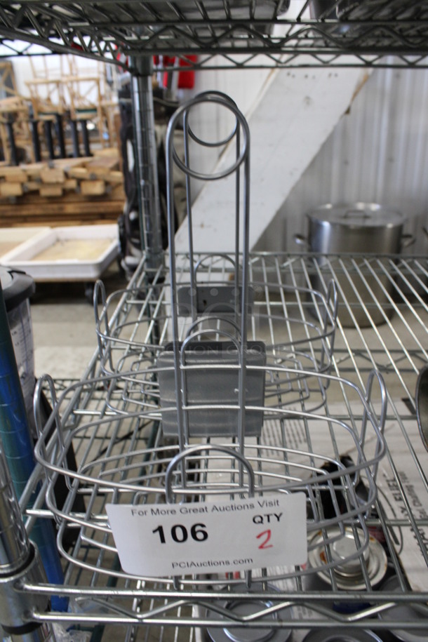 2 Metal Countertop Holders. 8x5x10. 2 Times Your Bid! - Image 1 of 3