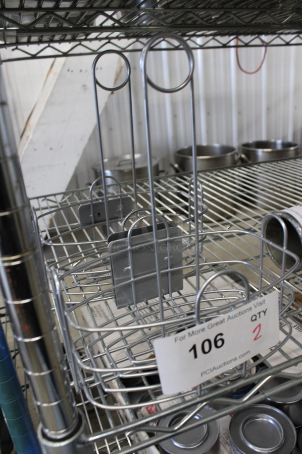 2 Metal Countertop Holders. 8x5x10. 2 Times Your Bid! - Image 2 of 3