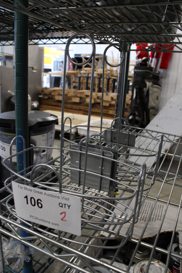 2 Metal Countertop Holders. 8x5x10. 2 Times Your Bid! - Image 3 of 3