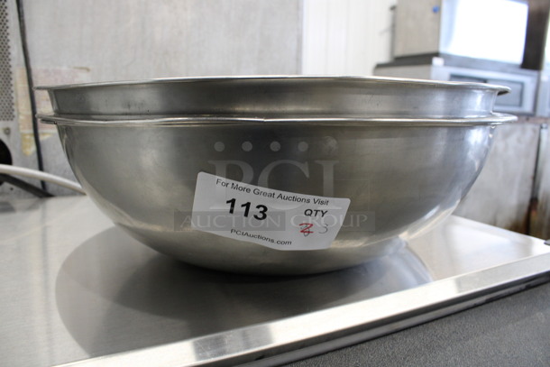 3 Metal Bowls. 19x19x5.5. 3 Times Your Bid! - Image 2 of 2