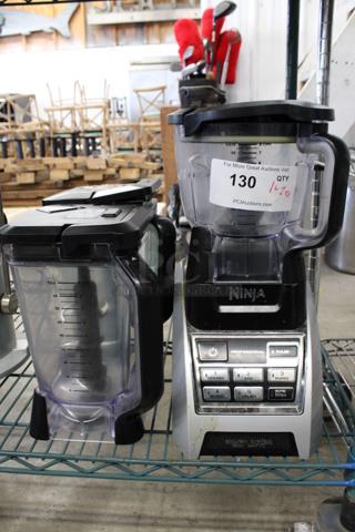 Ninja Metal Countertop Blender w/ 3 Pitchers. 7x10x18. Tested and Does Not Power On