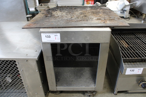 Stainless Steel Equipment Stand w/ Under Shelf on Commercial Casters. 24x24x22.5