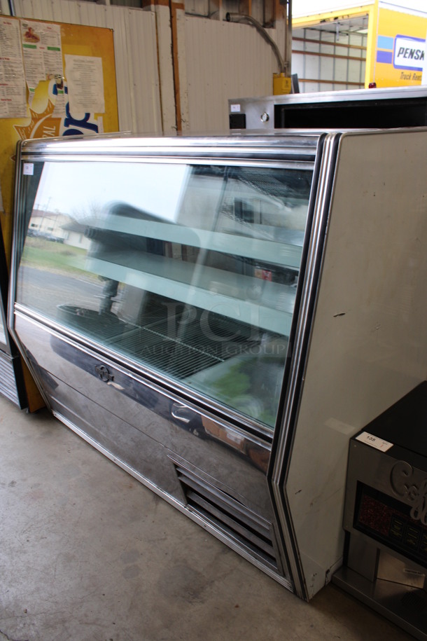 Universal Coolers Stainless Steel Commercial Floor Style Deli Display Case Merchandiser. 71x33x57.5. Tested and Working! - Image 2 of 6