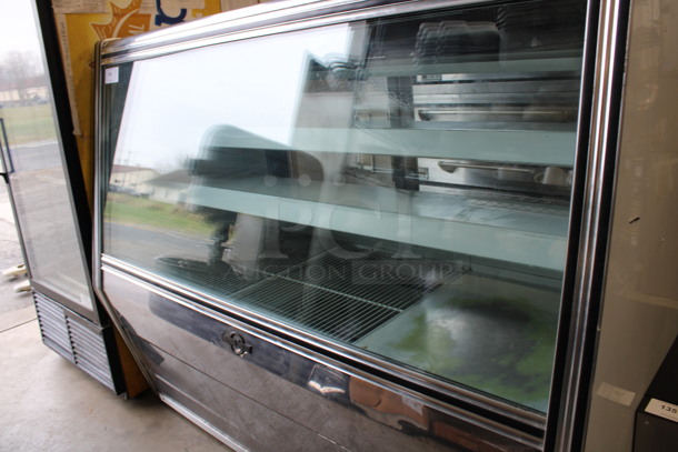 Universal Coolers Stainless Steel Commercial Floor Style Deli Display Case Merchandiser. 71x33x57.5. Tested and Working! - Image 4 of 6