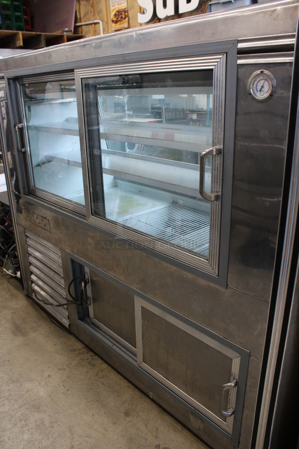 Universal Coolers Stainless Steel Commercial Floor Style Deli Display Case Merchandiser. 71x33x57.5. Tested and Working! - Image 6 of 6