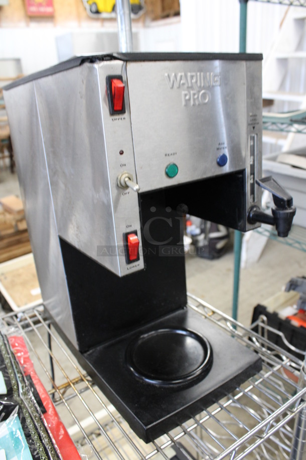 Waring Pro Stainless Steel Countertop Coffee Machine w/ Hot Water Dispenser. 8x16x16 - Image 2 of 5