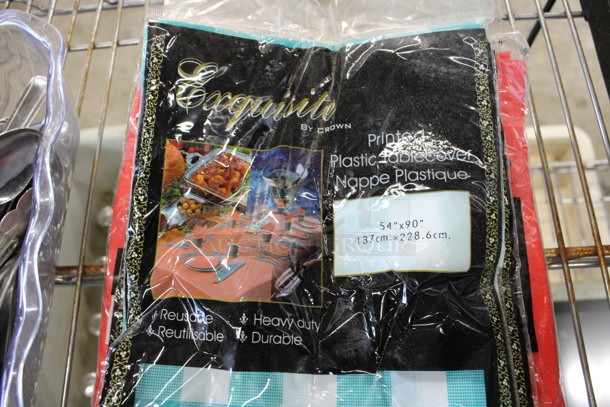 ALL ONE MONEY! Lot of 4 BRAND NEW Tablecovers! - Image 2 of 3