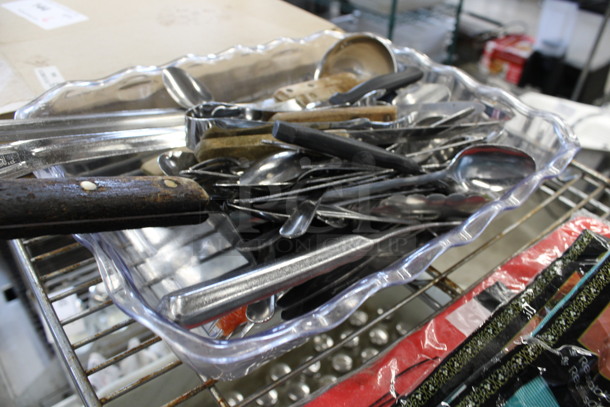 ALL ONE MONEY! Lot of Various Silverware and Utensils in Clear Bin! - Image 4 of 4