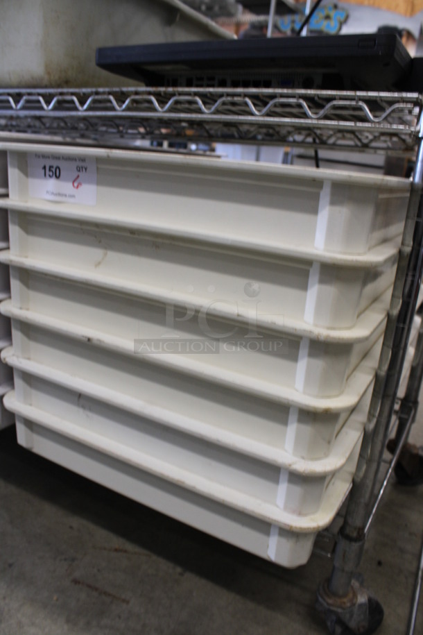 6 White Poly Dough Bins. 18x26x3. 6 Times Your Bid! - Image 2 of 3