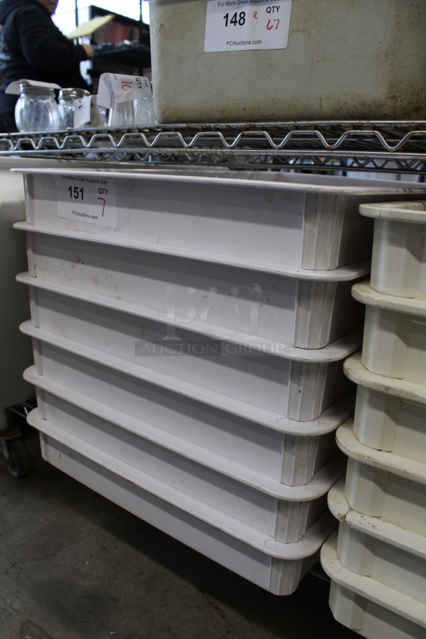 7 White Poly Dough Bins. 18x26x3. 7 Times Your Bid! - Image 2 of 4