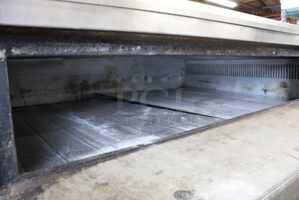 2 Marsal & Sons Model SD660 Stainless Steel Commercial Natural Gas Powered Single Deck Pizza Ovens on Metal Legs. Top Door Does Not Stay Closed. Comes w/ Cooking Stones! 80x48x66. 2 Times Your Bid! - Image 8 of 12