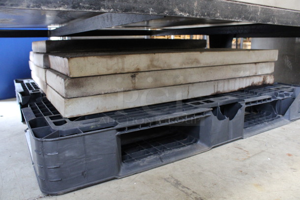 2 Marsal & Sons Model SD660 Stainless Steel Commercial Natural Gas Powered Single Deck Pizza Ovens on Metal Legs. Top Door Does Not Stay Closed. Comes w/ Cooking Stones! 80x48x66. 2 Times Your Bid! - Image 12 of 12
