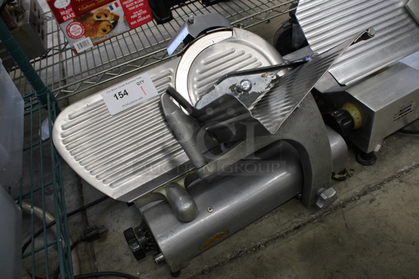 Chefmate Stainless Steel Commercial Countertop Meat Slicer w/ Blade Sharpener. 22x15x14. Tested and Working! - Image 2 of 5