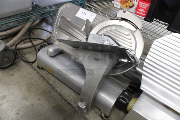 Chefmate Stainless Steel Commercial Countertop Meat Slicer w/ Blade Sharpener. 22x15x14. Tested and Working! - Image 4 of 5
