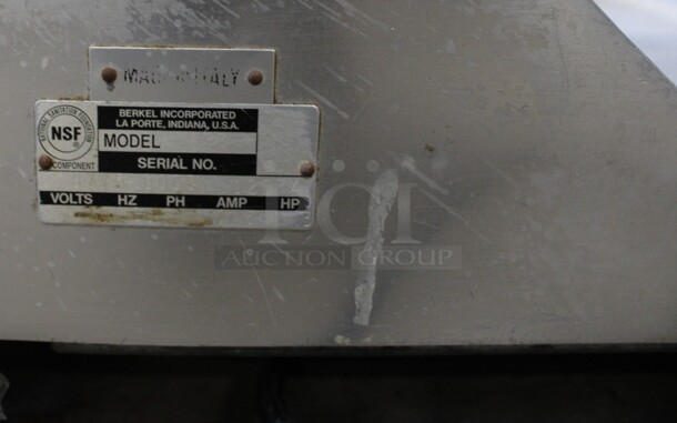 Berkel Stainless Steel Commercial Countertop Meat Slicer w/ Blade Sharpener. 24x19x18. Tested and Working! - Image 3 of 5