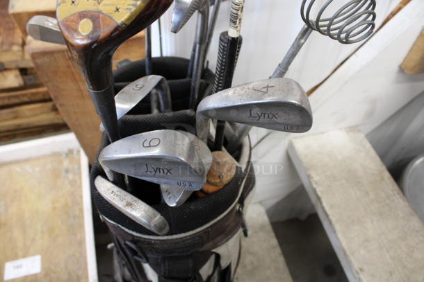 ALL ONE MONEY! Lot of Golf Clubs in Golf Bag w/ 3 Socks and Various Golf Balls. 2, 3, 4, 5, 6, 7 and P Putter. 2, 3, 4 Clubs. Bag: 12x10x35 - Image 8 of 10