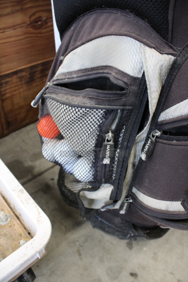 ALL ONE MONEY! Lot of Golf Clubs in Golf Bag w/ 3 Socks and Various Golf Balls. 2, 3, 4, 5, 6, 7 and P Putter. 2, 3, 4 Clubs. Bag: 12x10x35 - Image 10 of 10