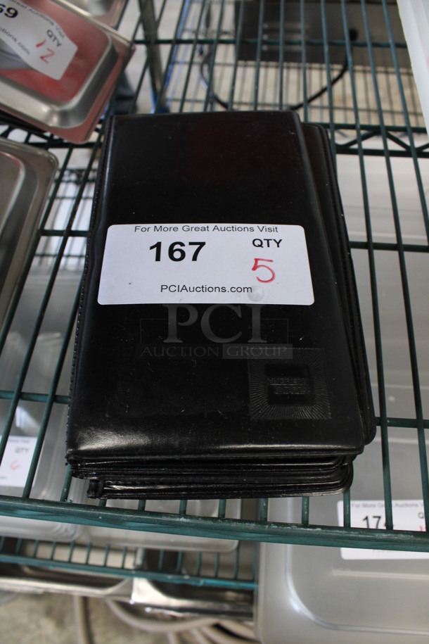 5 Black Check Holders. 5x9.5. 5 Times Your Bid! - Image 1 of 3