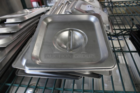 5 Stainless Steel 1/6 Size Drop In Bin Lids. 5 Times Your Bid!