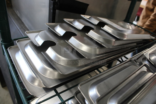 6 Stainless Steel 1/3 Size Drop In Bin Lids. 6 Times Your Bid! - Image 2 of 2