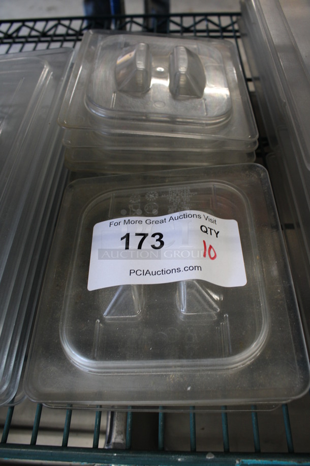 ALL ONE MONEY! Lot of 10 Clear Poly 1/6 Size Drop In Bins! - Image 1 of 2