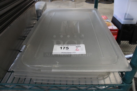 ALL ONE MONEY! Lot of 6 Clear Poly Full Size Drop In Bins!