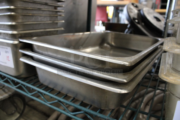 3 Stainless Steel Drop In Bins. 10x16.5x2.5. 3 Times Your Bid! - Image 3 of 3