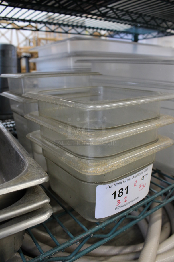 ALL ONE MONEY! Lot of 5 Various Clear Poly 1/6 Size Drop In Bins. 1/6x4, 1/6x6 - Image 2 of 3