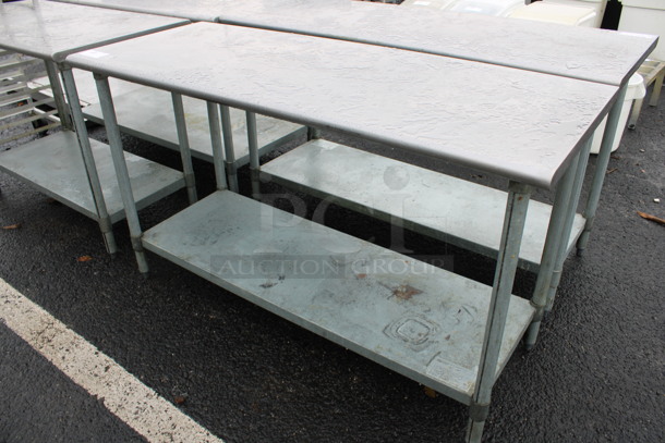 Stainless Steel Commercial Table w/ Metal Under Shelf. 60x24x35 - Image 3 of 3