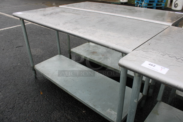 Stainless Steel Commercial Table w/ Metal Under Shelf. 60x24x35 - Image 2 of 3