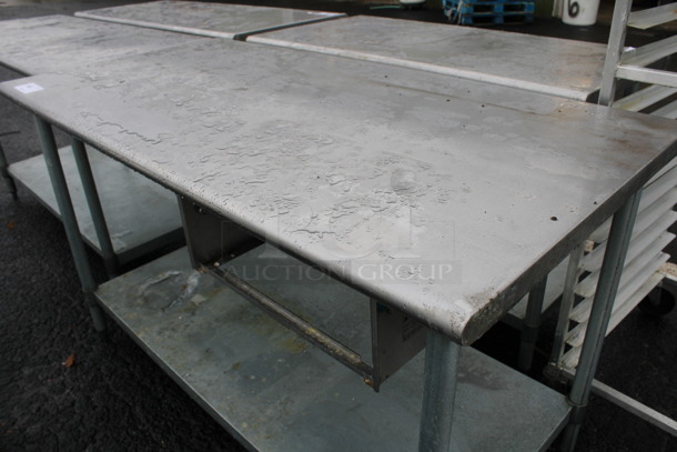 Stainless Steel Commercial Table w/ Metal Under Shelf. 60x30x35 - Image 2 of 3
