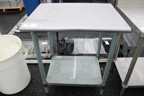 Stainless Steel Commercial Table w/ Metal Under Shelf. 30x24x35 - Image 1 of 3