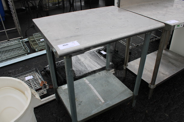 Stainless Steel Commercial Table w/ Metal Under Shelf. 30x24x35 - Image 2 of 3
