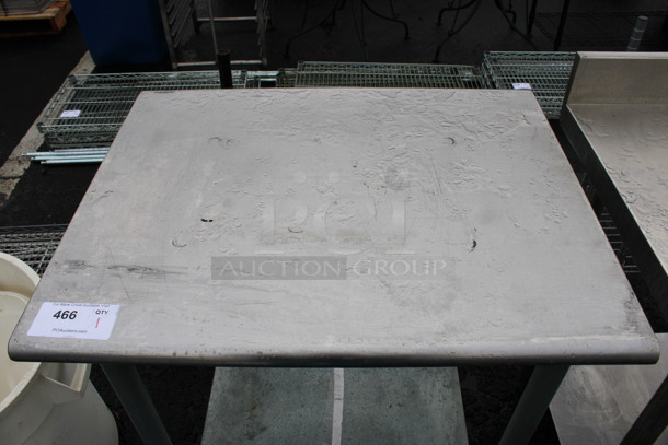 Stainless Steel Commercial Table w/ Metal Under Shelf. 30x24x35 - Image 3 of 3