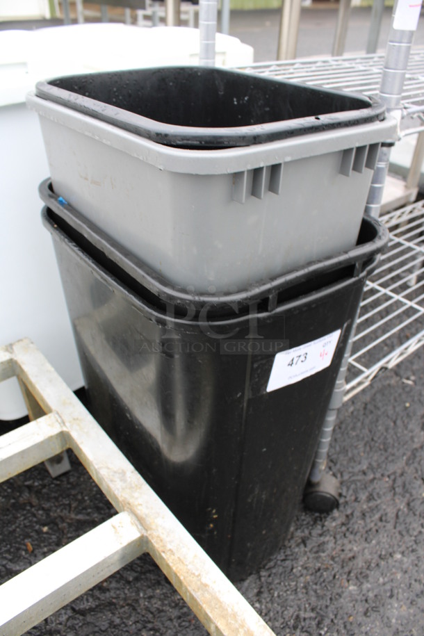 4 Various Poly Trash Cans. Includes 15x10x15. 4 Times Your Bid! - Image 2 of 3