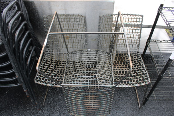 3 Metal Mesh Chairs. 20x23x31. 3 Times Your Bid! - Image 4 of 4