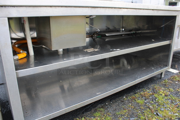 Stainless Steel Commercial Soda Station w/ Glass Washer, Water Dispenser and 2 Under Shelves. 72x36x40 - Image 3 of 5