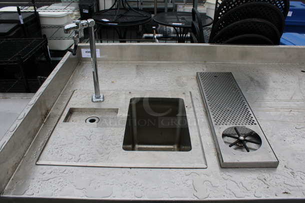 Stainless Steel Commercial Soda Station w/ Glass Washer, Water Dispenser and 2 Under Shelves. 72x36x40 - Image 5 of 5