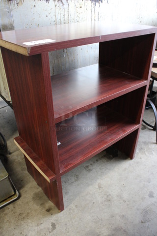 Wood Pattern 2 Tier Bookshelf. 29x16x36