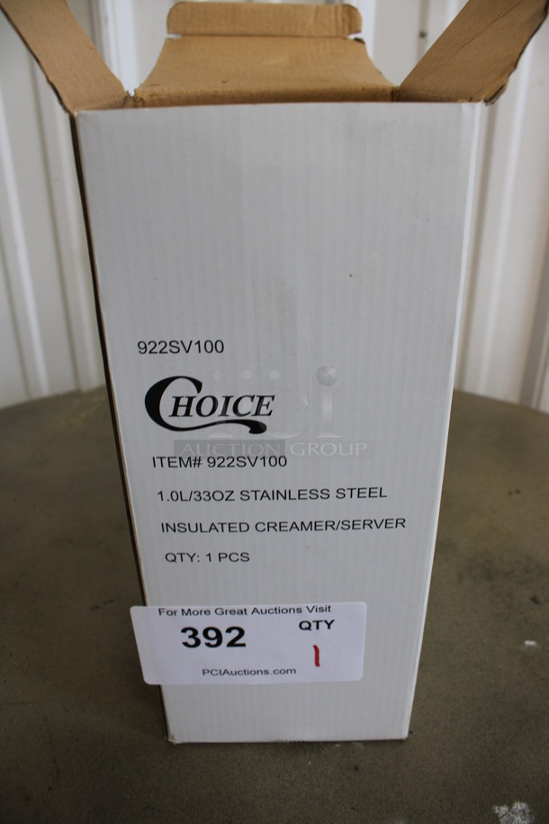 BRAND NEW IN BOX! Choice Chrome Finish Creamer Pitcher. 6x4.5x11  - Image 3 of 4