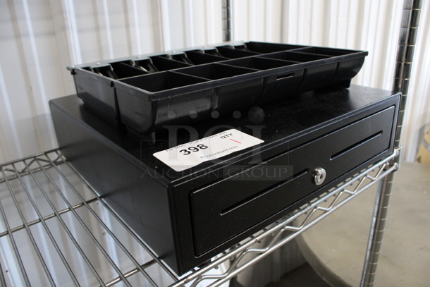 Black Metal Cash Drawer w/ Insert. 16x16.5x4 - Image 2 of 3