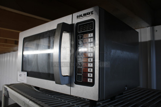 Solwave Stainless Steel Commercial Microwave Oven. 20x15x12 - Image 2 of 4