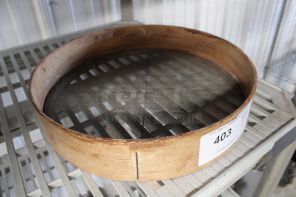 Wooden Sifter. 13.5x13.5x2.5 - Image 2 of 2