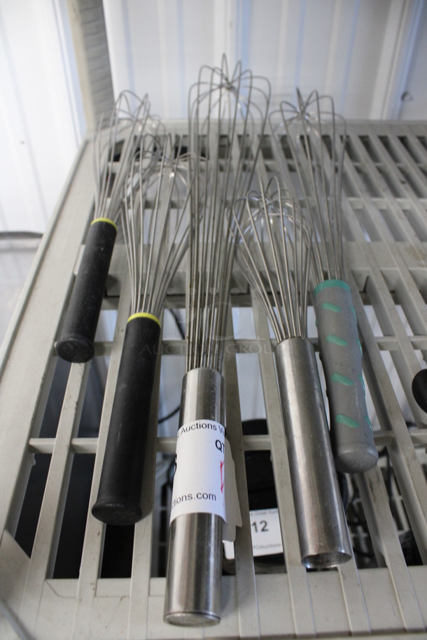 5 Various Metal Whisks. Includes 24". 5 Times Your Bid! - Image 1 of 3