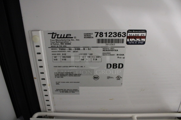 2013 True Model TSSU-60-24M-B-ST Stainless Steel Commercial Sandwich Salad Prep Table Bain Marie Mega Top w/ Cutting Board on Commercial Casters. 115 Volts, 1 Phase. 60x35x47. Tested and Working! - Image 6 of 8